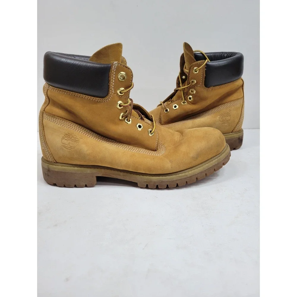 Timberland Premium Waterproof Boots Wheat Nubuck Primaloft 400 Gram Men's Sz 9 M